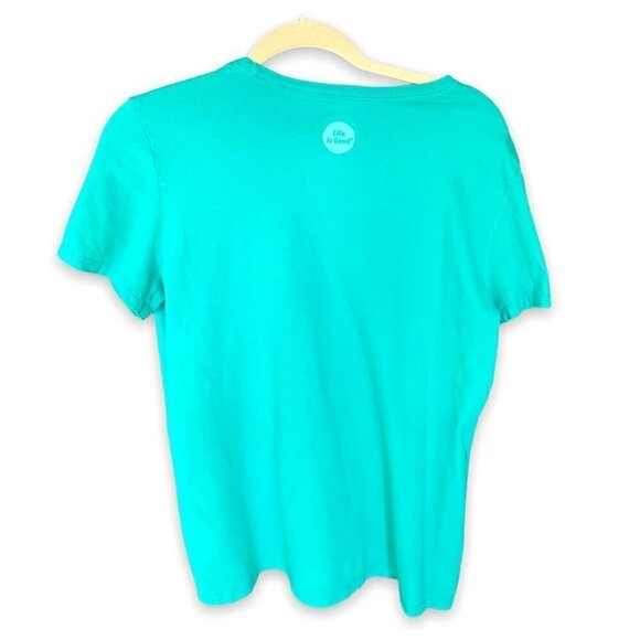 Crusher Golf Tee Short Sleeve May The Course Be With You Women's Sz Large Blue - Picture 3 of 6